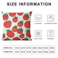 thumbnail image 6 of Wuche  Square Throw Pillow Covers Set of 2 Tomatos Pattern Pillow Cases Square Pillowcases Cushion Covers for Sofa Couch Bed Car Decoration, 6 of 6