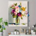 thumbnail image 4 of Vibrant Floral Bouquet Oil Painting Canvas Print Wall Art for Living Room Office Hallway, 4 of 8