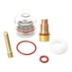 thumbnail image 1 of Kit de 6 vasos de vidrio para antorcha TIG, juego de vasos para antorcha de soldadura por arco, soldadura de argón transparente 1.6 mm, 1 of 9