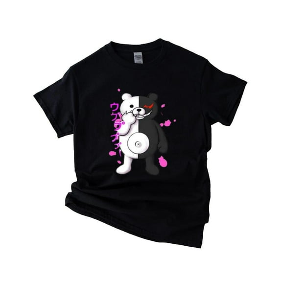 Monokuma T-Shirt , Hoodie , Sweatshirt Danganronpa Bear Graphic for Anime Game Fans, for men & women, up to size 5XL