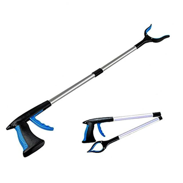 Pickup Tools,Telescopic Grapple,Trash Grab, 81cm Long Grapple Stick with Magnetic Tipped Strong Handle, 90° Rotatable Lightweight Head for Garbage