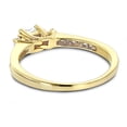 thumbnail image 2 of Ladies Thin 14K Natural 0.7 Ctw Diamonds Three Stones Engagement Ring (Yellow Gold Size 8.5), 2 of 3