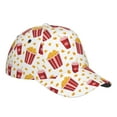thumbnail image 3 of Naloa Original Classic Low Profile Hat Men Women Baseball Cap Dad Hat Adjustable Unconstructed Popcorn Print Cap, 3 of 9