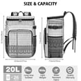 thumbnail image 3 of Travel Cooler Bag - Boho Bohemia Pioneer Flower Geometric Line Art Camping Beer Cooler Backpack with Bottle Opener- Waterproof Insulated Picnic Backpacks - Cooler Bag for Beach, 3 of 6