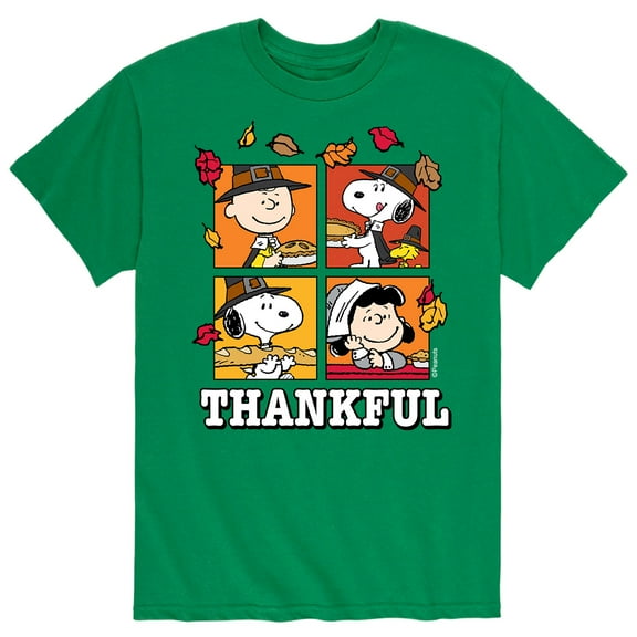 Peanuts - Men's Thanksgiving Football Short Sleeve T-Shirts