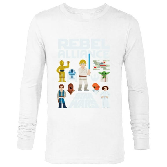 Star Wars Rebel Alliance Heroes - Long Sleeve T-Shirt for Men - Customized-White