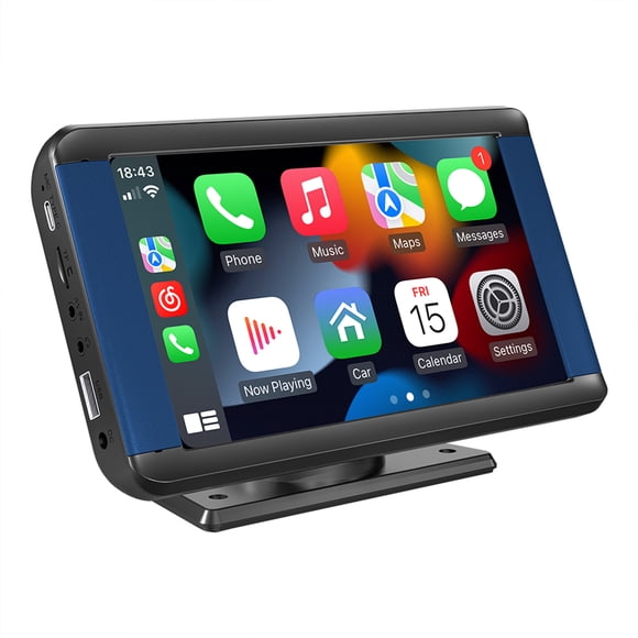 Scienceny Tarjeta de memoria portátil de Radio de vehículo de Metal compatible con Bluetooth 5,0 manos libres asistencia de respaldo WiFi Audio Combinaciones de reproductor de DVD/TV para coche