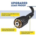 thumbnail image 4 of Finew Kink Resistant 50 ft Pressure Washer Hose, 5800 PSI, M22-14mm Corrosion and Abrasion Resistant Washer Extension Hose, 4 of 8