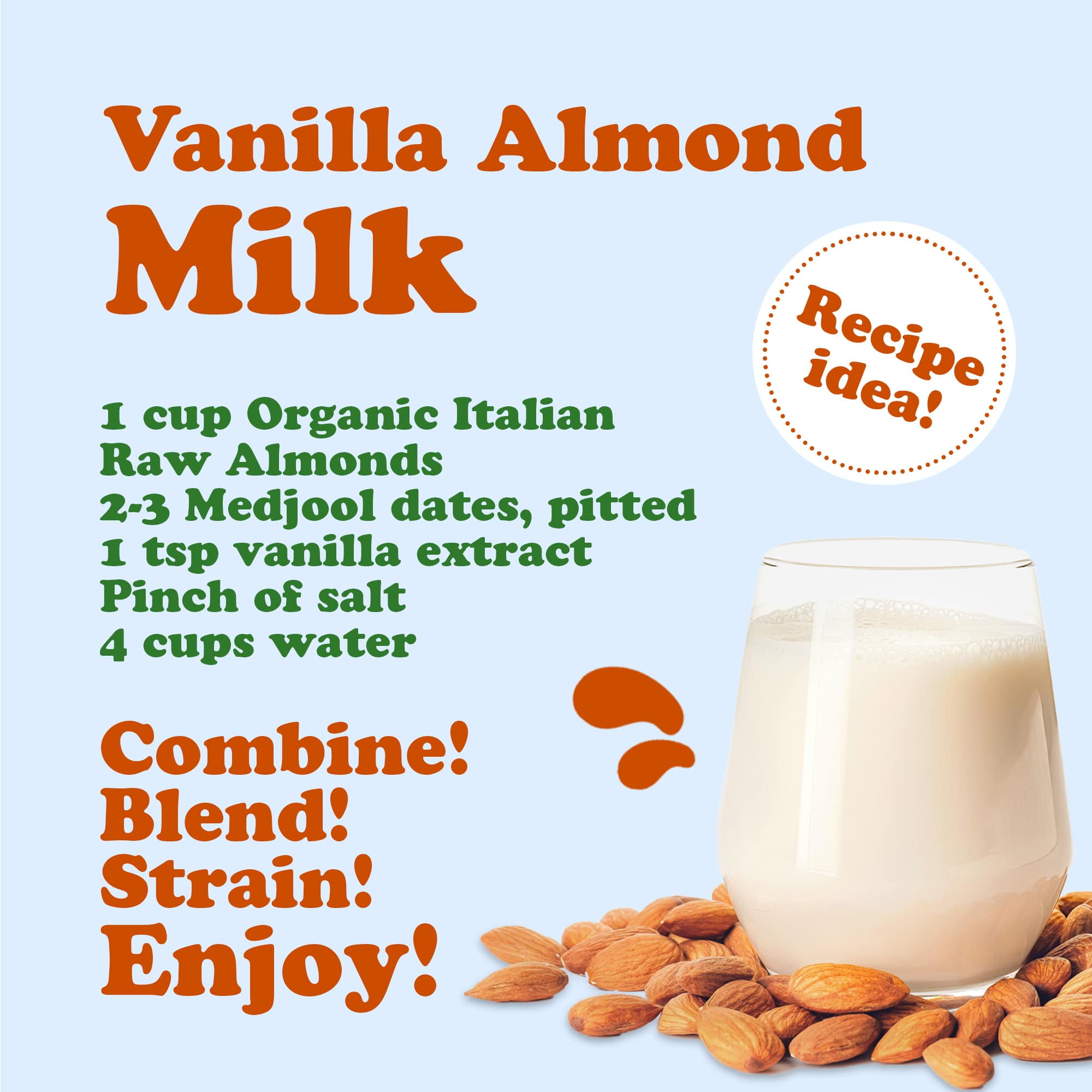 Organic Imported Raw Almonds, 12 Pounds - Non-GMO, Kosher, No Shell, Whole, Unpasteurized, Unsalted, Raw, Vegan - by Food to Live