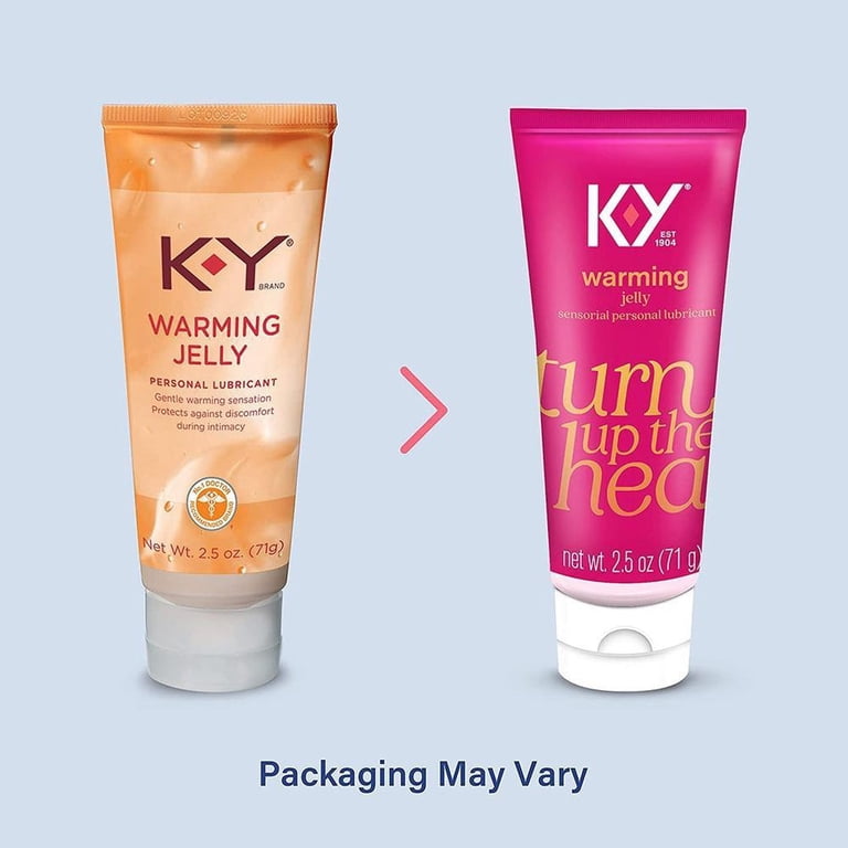 K-Y Warming Jelly Personal Lubricant - Sexual Lubrication, Water Based, 2.5  oz