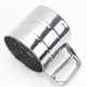 thumbnail image 5 of Taza tamiz de harina de acero inoxidable, colador de polvo, prensa manual, 1 ud., 5 of 7