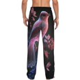 thumbnail image 6 of Mens Pajama Pants, Pink Patterned Bird Soft Sleep & Lounge Pants for Men, Cuteness Casual PJ Bottoms Pants with Pockets, 6 of 7