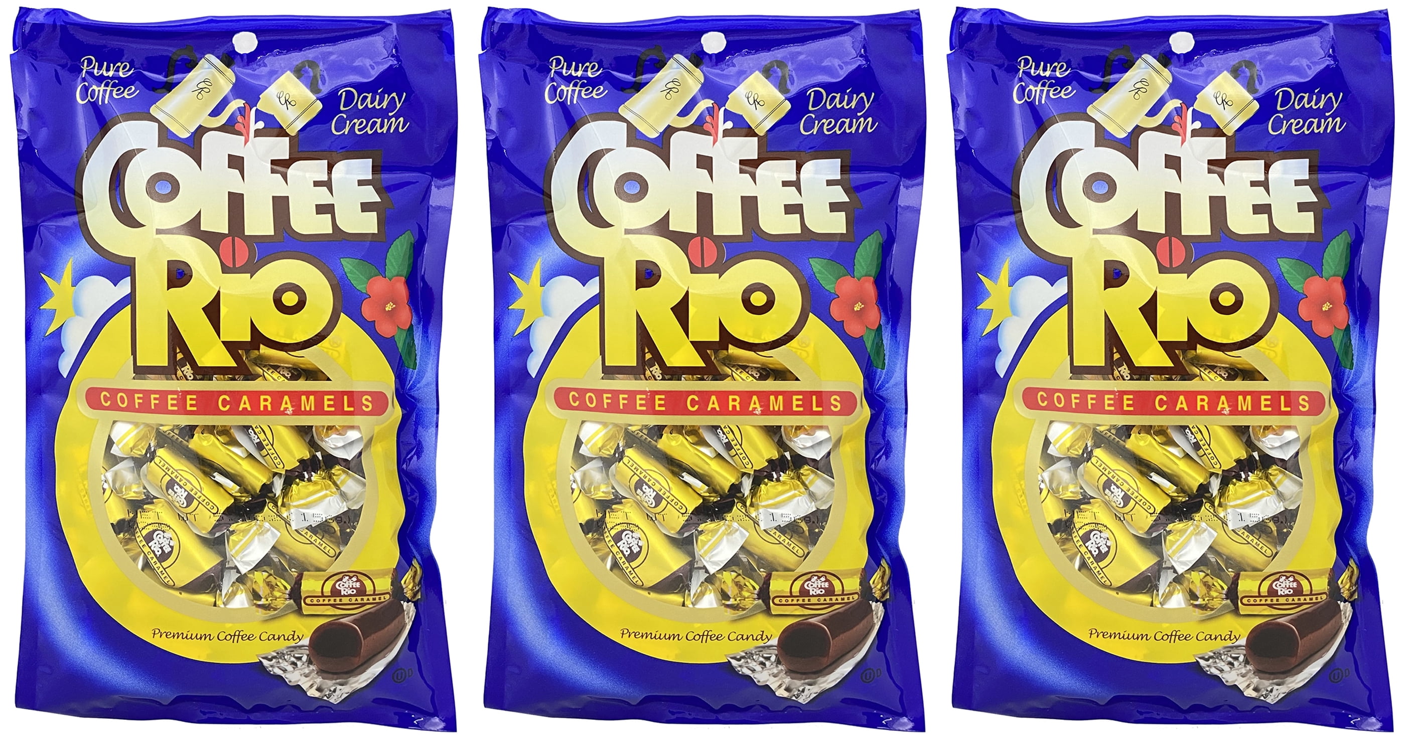 Adams & Brooks Coffee Rio Coffee Candy Pack of 3 – Coffee Caramels 5.5 Ounces Kosher Candy