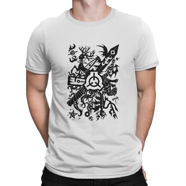 Camisetas de la Fundación para hombre, SCP, divertidas, de manga corta y cuello redondo, de algodón, ideal como regalo.