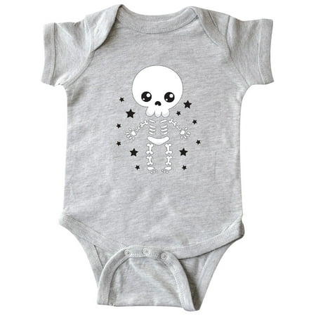 

Inktastic Happy Halloween Spooky Skeleton and Stars Gift Baby Boy or Baby Girl Bodysuit