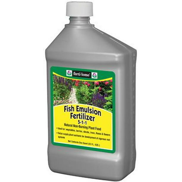 FERTILOME 10612 Fish Emulsion Fertilizer,511 Formula, 32oz