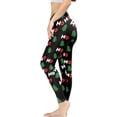 thumbnail image 3 of DISNIMO Christmas Tree Printed High Waisted Yoga Pants for Women, Stretch Workout Leggings Tummy Control Yoga Pants Leggings for Sport, Black, S, 3 of 6