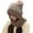 Khaki, variant on Dress Choice Womens Winter Beanie Hat and Knitted Scarf Set with Pom Soft Warm Knit Skull Cap for Women