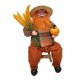 thumbnail image 2 of Figuras de simución Decoración de escritorio Adorno de Navidad Papá Noel de pie / Sentado Figura de Papá Noel para escena de ventana de visual sentado naranja SM SunniMix Cifras, 2 of 8