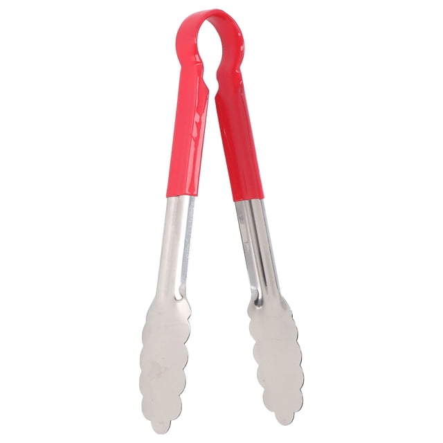 Pinzas de cocina ANGGREK de acero inoxidable antideslizantes con mango de Silicona