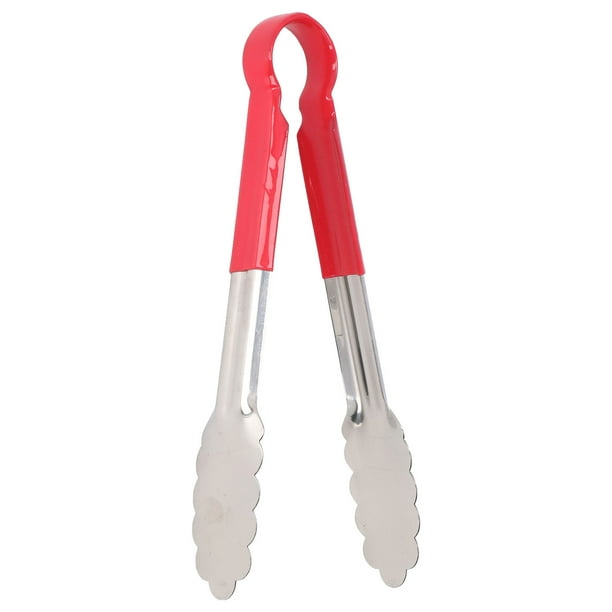 Pinzas de cocina ANGGREK de acero inoxidable antideslizantes con mango de Silicona