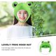 thumbnail image 5 of Lindo sombrero de rana de peluche Bufanda Gorro Orejas Sombrero de esquí de invierno Sombrero completo Novedad Vestido de fiesta Cosplay Disfraz Verde Adepaton WRLF-224, 5 of 6