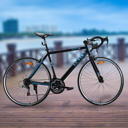 Goplus 700C 52cm Aluminum Road/Commuter Bike Bicycle 21 Speed Quick