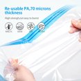 thumbnail image 3 of Amdohai 10Pcs Transparent Bags Clothes Storage Travel Space Saver Garment, 3 of 7