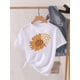 thumbnail image 3 of Camiseta estampada de manga corta para mujer, ropa con estampado de flores dulces de los años 90, Top para mujer, camiseta para mujer, ropa con cuello redondo, 3 of 5