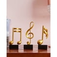 thumbnail image 5 of Estatuas de notas musicales melódicas, exquisita decoración de poliresina, figuras de resina natural, resina ecológica con acabado mate, detalles modernos para el hogar para la decoración del, 5 of 5