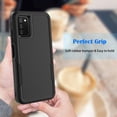 thumbnail image 7 of Taxfox Shockproof Dual Layer Rubber Drop Protection Cell Phone Case for Samsung Galaxy A03S, Black, 7 of 7