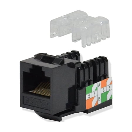 Keystone Jack Cat5e Black Network Ethernet 110 Punchdown 8P8C price history on PriceWatchPro