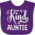 thumbnail image 3 of Inktastic Gift for Aunts | One of a Kind Auntie (white) Girls Baby Bib, 3 of 4