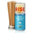 thumbnail image 5 of RISE Brewing Co. Vanilla Oat Milk Nitro Cold Brew Coffee, Organic  & Vegan, 7 fl oz Cans (12 pack), 5 of 7