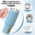 thumbnail image 5 of Tigger 40 OZ Ice Bully Cup with Handle Straw Lid, Double Wall Stainless Steel Insulated Coffee Cup Tumbler, Colorful Mug for Travel Gym Home Outdoor Activities, 5 of 8