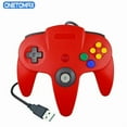 thumbnail image 4 of For Nintendo 64USB Wired Gamepad for Host N64 Controller Gamepad Joystick for Classic 64 Console Games for Mac Computer PC (Transparent Blue), 4 of 7