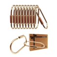 thumbnail image 1 of Mosquetón Migrdots Brass Gold con cierre de rosca, 10 paquetes, 1 of 7