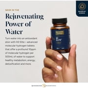 Quicksilver Scientific H2 Elite - Molecular Hydrogen for Energy + Metabolism, Water Tablets Perfect for Open Containers - Magnesium Malate Drink Additive (60 Molecular Hydrogen Tablets)