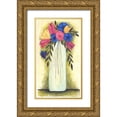 thumbnail image 1 of Shamp, Cindy 10x14 Gold Ornate Wood Framed with Double Matting Museum Art Print Titled - Abstract Flowers II, 1 of 4