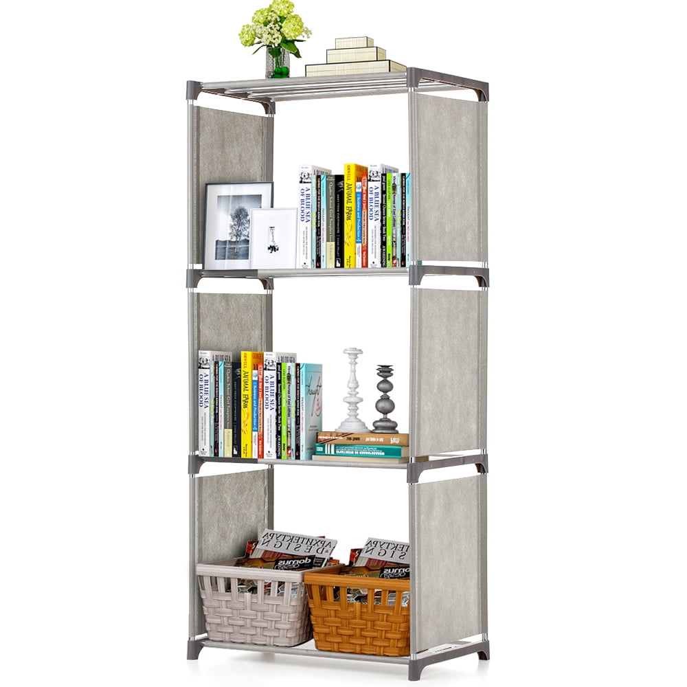 4Shelf Bookcase Book Shelves Storage Bin Books Display Shelving Unit