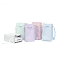 thumbnail image 1 of Bolsa de almacenamiento de regalo portátil para exteriores, color blanco, con cordón, de PU, impermeable, universal, para cámara, bolsillo con cordón, 1 of 5