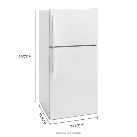 Whirlpool - 18.2 Cu. Ft. Top-Freezer Refrigerator - White