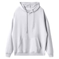 thumbnail image 4 of Kids Pullover Hoodie Long Sleeve Sweatshirt with Adjustable Drawstring Hood and Front Kangaroo Pocket for Boys Girls, 4 of 5