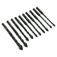 thumbnail image 3 of Cross Drill Bit, Cemented Carbide Multiple Sizes Masonry Twist Bits Rustproof With Hex Shank For Thin Iron Plate For Ceramics, 3 of 8