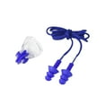 thumbnail image 1 of pitrice 2 Pcs Bouchon d'Oreille Clips de Nez Ensemble Femmes Hommes Natation Plongée Snorkeling Silicone Doux Réutilisable Kit Bouchon d'Oreille Sport sous-Marin Bleu, 1 of 9