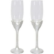 Wilton Ivory Hearth Glasses, 2 Piece