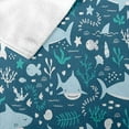 thumbnail image 4 of Yibo Cartoon Blue Sharks Beach Towel Quick Dry Oversized Bath Towel for Pool Bathroom Travel Sports Hotel, 4 of 4