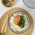 thumbnail image 2 of Tabletops Gallery 6" Gray Wave Embossed Stoneware Ramen Noodle Bowls, Set of 2, 2 of 7
