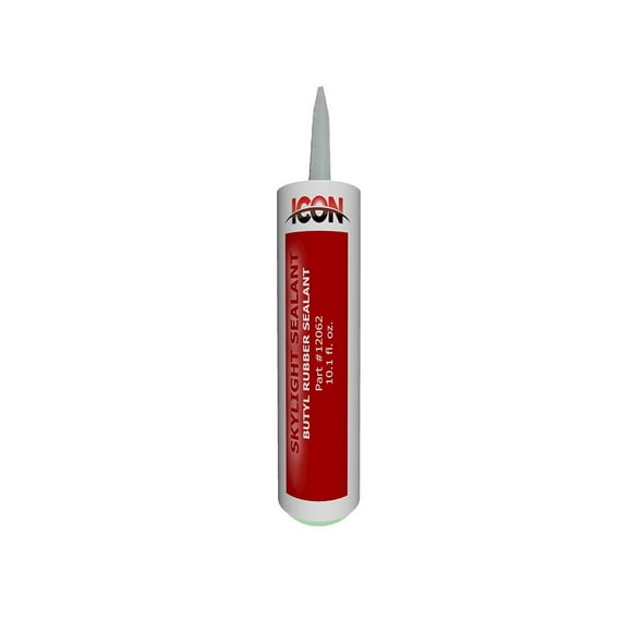 Icon Roof Sealant 12062 Used To Seal Icon External Skylight Domes To Roof; Compatible With EPDM Ethylene Propylene Diene Monomer Roofing; White; 10 Ounce Chalk Tube