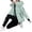 Mint Green, variant on Womens Winter Puffer Coat Faux Fur Hooded Jacket Warm Full Zip Quilted Windproof Slim Fit Coats Outerwear with Pockets